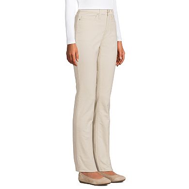 Women's Lands' End High Rise Straight Leg Corduroy Pants