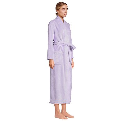 Petite Lands' End Cozy Plush Long Wrap Robe