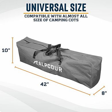 Alpcour 42-Inch Heavy Duty Polyester Camping Cot and Chair Bag