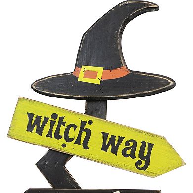 32" Witch Way to the Candy Battery Operated Yard Stake Halloween Decoration