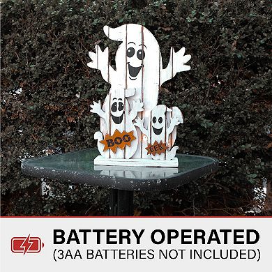 16" Ghost Family Battery Operated Centerpiece Halloween Tabletop Decoration