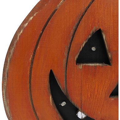 13" Pumpkin Battery Operated Centerpiece Halloween Tabletop Decoration