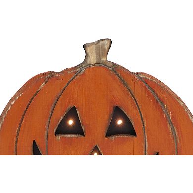 13" Pumpkin Battery Operated Centerpiece Halloween Tabletop Decoration