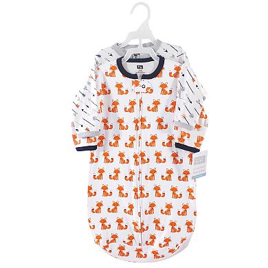 Infant Boy Cotton Long-Sleeve Wearable Sleeping Bag, Sack, Blanket, Foxes, 3-9 Months