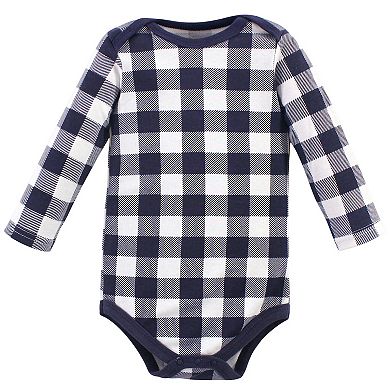 Infant Boy Cotton Long-sleeve Bodysuits 5pk