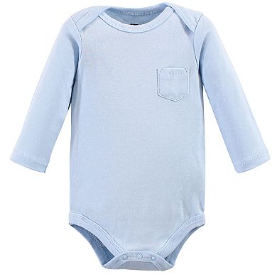 Infant Boy Cotton Long-sleeve Bodysuits 5pk