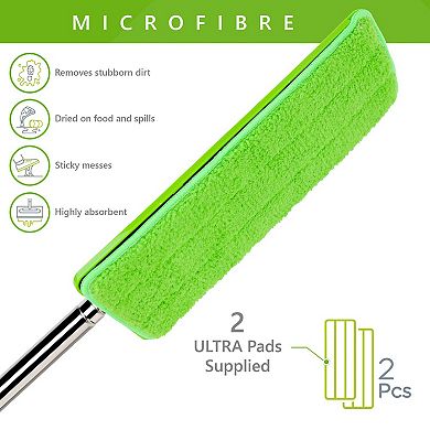 Microfiber Mop Pad for All Floor Types - Washable and Reusable