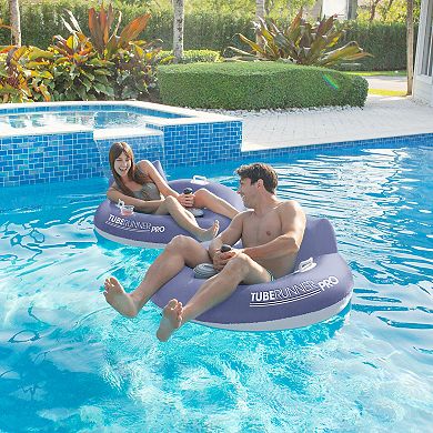 Tube Runner Pro Edition 12V Motorized Pool Tube, By PoolCandy. Deluxe Motorized Pool Tube For The Best Lake, River And Pool Fun. Inflatable Battery Powered Float, The Ultimate Pool Raft.