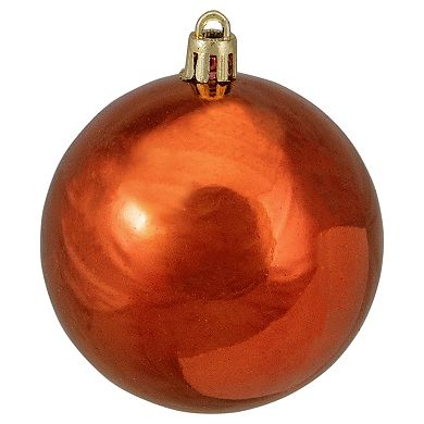 Northlight 32-Pack Orange Shatterproof Shiny Christmas Ball Ornaments