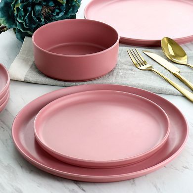 Gibson Home Canyon Crest 12 Piece Round Melamine Dinnerware Set