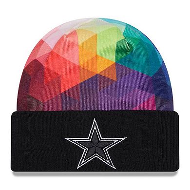 Men's New Era  Black Dallas Cowboys 2023 NFL Crucial Catch Cuffed Knit Hat