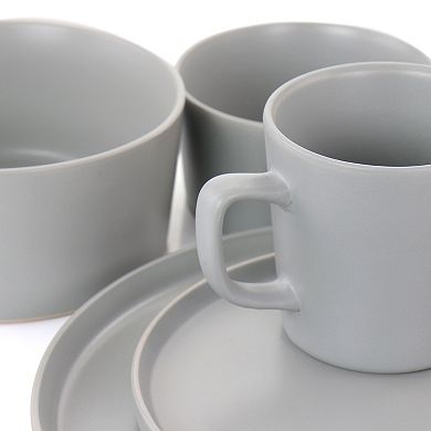 Elama Luxmatte Light Grey 20 Piece Dinnerware Set