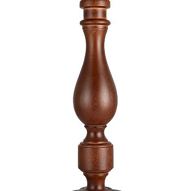 Traditional Stick Walnut Accent Lamp Base