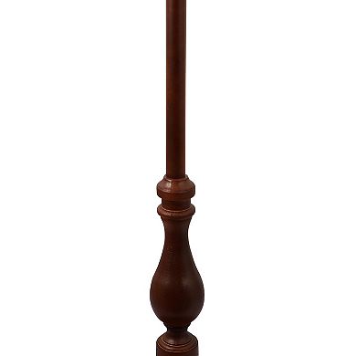 Walnut Traditional Floor Lamp