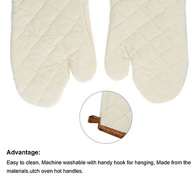 Bakery Heat Hot Resistance Microwave Barbeque Baking Oven Mitts Gloves Pair