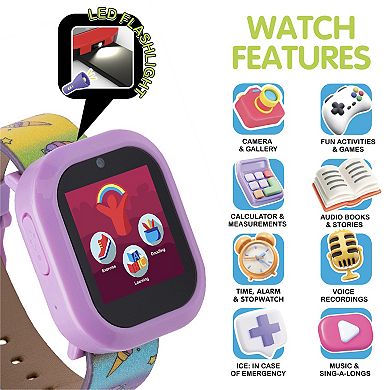 Playzoom V3 Purple Unicorn Smartwatch and Bluetooth Speaker Set
