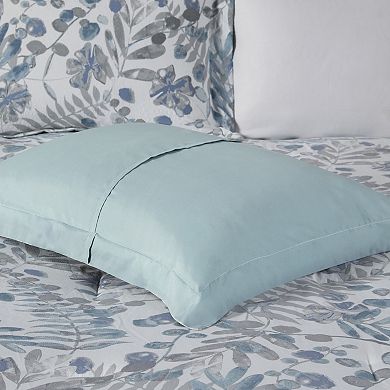 Madison Park Kairi 5-Piece Seersucker Comforter Set with Throw Pillows