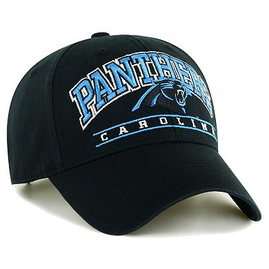 Men's '47 Black Carolina Panthers Fletcher MVP Adjustable Hat