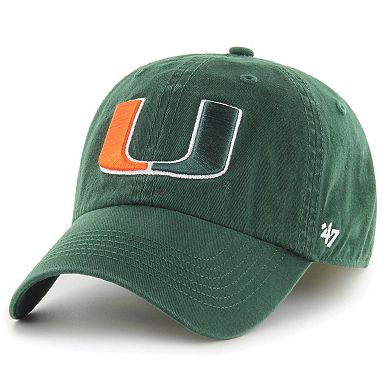 Men's '47 Green Miami Hurricanes Franchise Fitted Hat