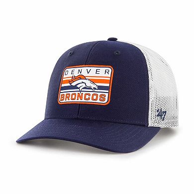 Men's '47 Navy/White Denver Broncos Drifter Adjustable Trucker Hat