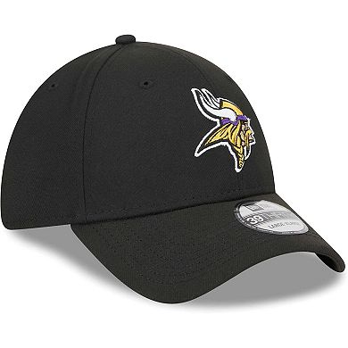 Men's New Era Black Minnesota Vikings  Main 39THIRTY Flex Hat