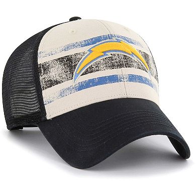 Men's '47 Cream Los Angeles Chargers Breakout MVP Trucker Adjustable Hat