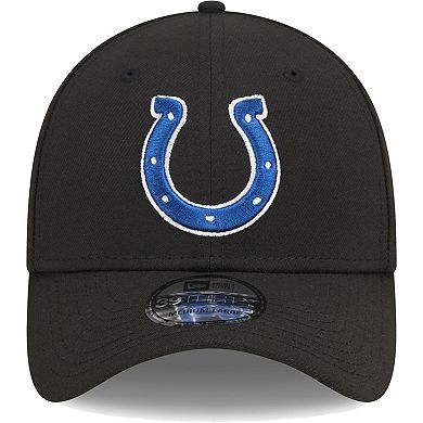 Men's New Era Black Indianapolis Colts  Main 39THIRTY Flex Hat