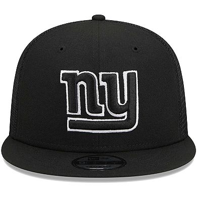 Men's New Era Black New York Giants  Main Trucker 9FIFTY Snapback Hat