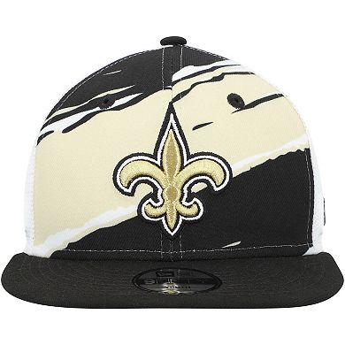 Youth New Era Black New Orleans Saints Tear 9FIFTY Snapback Hat