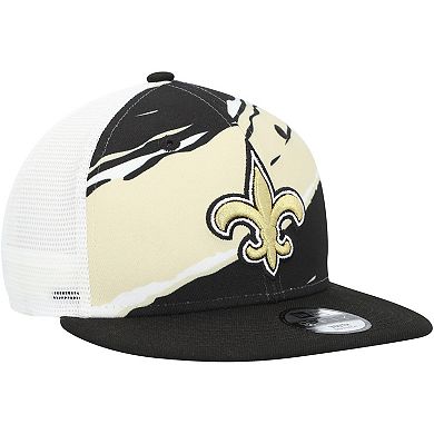 Youth New Era Black New Orleans Saints Tear 9FIFTY Snapback Hat