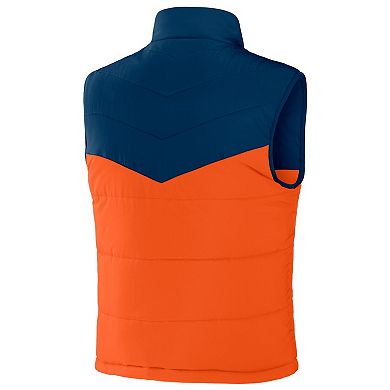 Men's NFL x Darius Rucker Collection by Fanatics Navy Chicago Bears Colorblocked Full-Zip Vest
