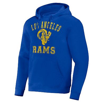 Men's NFL x Darius Rucker Collection by Fanatics Royal Los Angeles Rams Coaches Pullover Hoodie