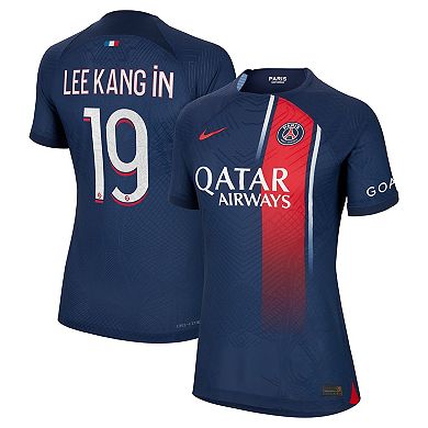 Women's Nike Lee Kang In Navy Paris Saint-Germain 2023/24 Home Authentic Player Jersey