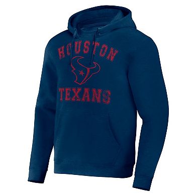 Men's NFL x Darius Rucker Collection by Fanatics Navy Houston Texans Coaches Pullover Hoodie