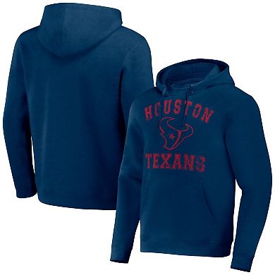 Men's NFL x Darius Rucker Collection by Fanatics Navy Houston Texans Coaches Pullover Hoodie