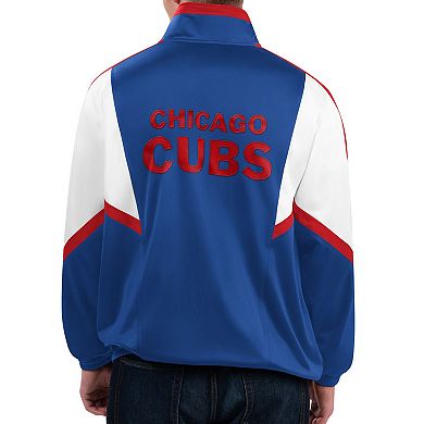 Men's Starter Royal Chicago Cubs Lead Runner Full-Zip Jacket