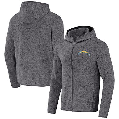 Men's NFL x Darius Rucker Collection by Fanatics Gray Los Angeles Chargers Fleece Pullover Hoodie