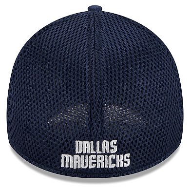 Men's New Era Navy Dallas Mavericks Shadow Tech 39THIRTY Flex Hat