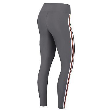 Women's WEAR by Erin Andrews Charcoal Cleveland Browns Color Block Leggings