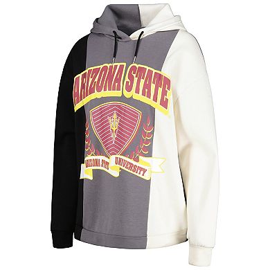 Women's Gameday Couture Black Arizona State Sun Devils Hall of Fame Colorblock Pullover Hoodie