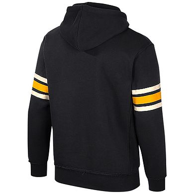 Men's Colosseum Black Iowa Hawkeyes Saluting Pullover Hoodie