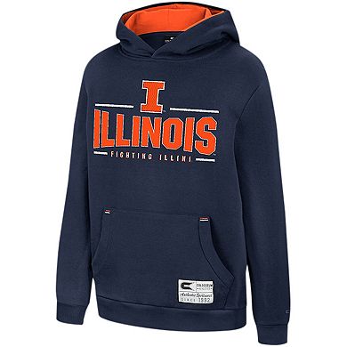 Youth Colosseum Navy Illinois Fighting Illini Lead Guitarists Pullover Hoodie