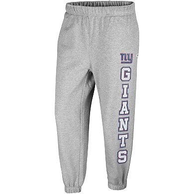 Women's '47 Gray New York Giants Double Pro Harper Jogger Sweatpants