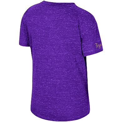 Women's Colosseum Purple LSU Tigers Finalists Tie-Front T-Shirt
