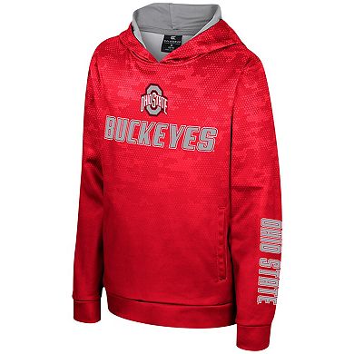 Youth Colosseum Scarlet Ohio State Buckeyes High Voltage Pullover Hoodie
