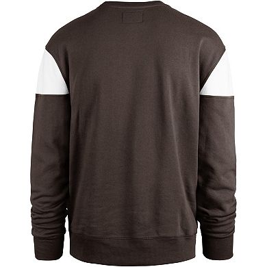 Men's '47 Brown Cleveland Browns Groundbreaker Onset Pullover Sweatshirt