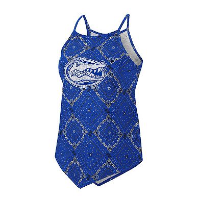 Women's Colosseum x Wrangler Royal Florida Gators Bandana Tank Top