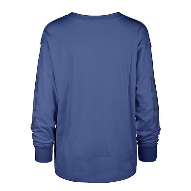 Women's '47 Royal Indianapolis Colts Tom Cat Long Sleeve T-Shirt