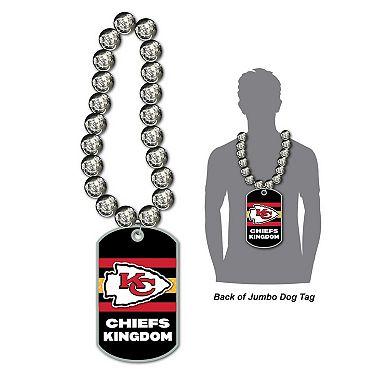 MOJO Kansas City Chiefs Jumbo Dog Tag Necklace