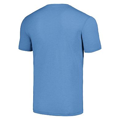 Unisex Homage  Light Blue Carolina Panthers The NFL ASL Collection by Love Sign Tri-Blend T-Shirt